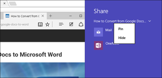 How to use Microsoft Edge in Windows 10 to share web content Picture 7