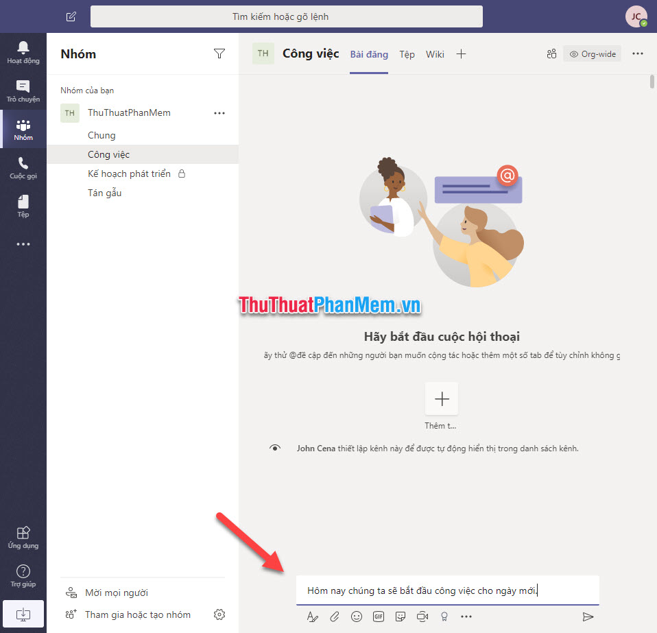 How to use Microsoft Teams to work remotely? Picture 19