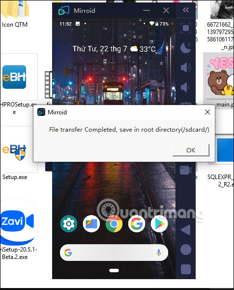 How to use Mirroid to show and control Android smartphone on PC Picture 5