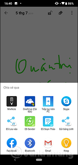 How to use MixNote to create security notes on Android Picture 16
