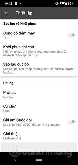 How to use MixNote to create security notes on Android Picture 18