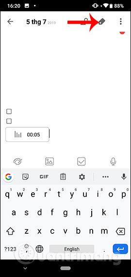 How to use MixNote to create security notes on Android Picture 8