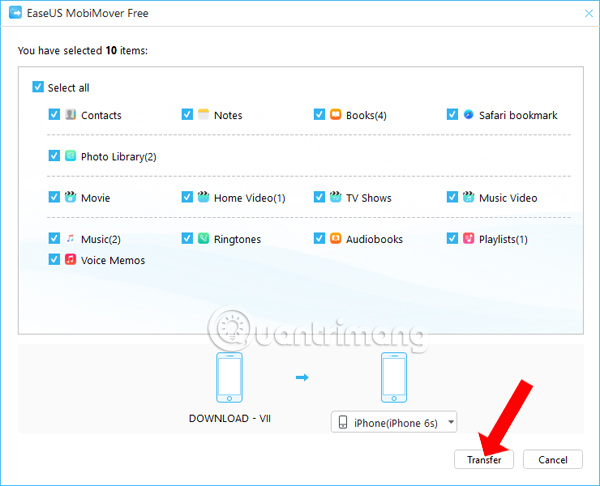 How to use MobiMover to transfer data on iPhone to PC Picture 7