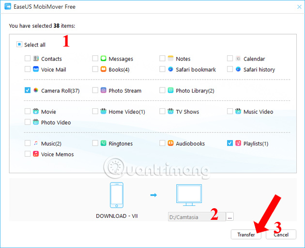 How to use MobiMover to transfer data on iPhone to PC Picture 9