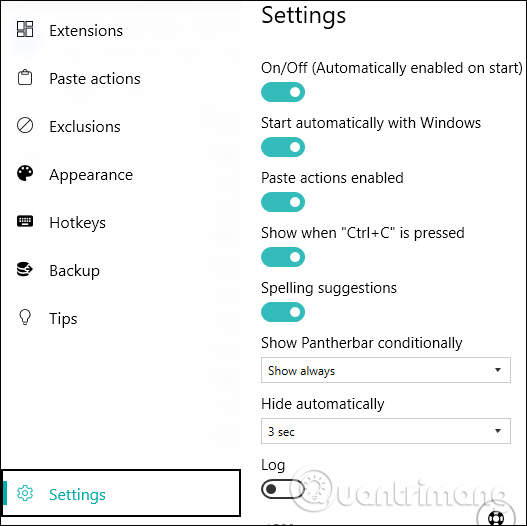 How to use more than 100 gadgets in the Pantherbar application only Picture 8