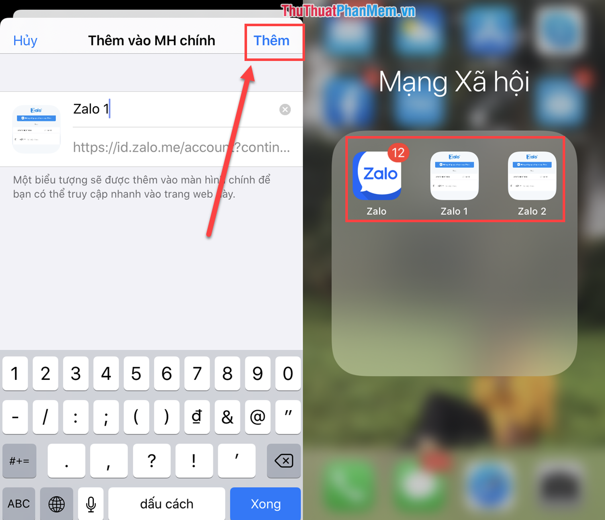 How to use multiple accounts Zalo, Facebook on the same iPhone, Android device Picture 4
