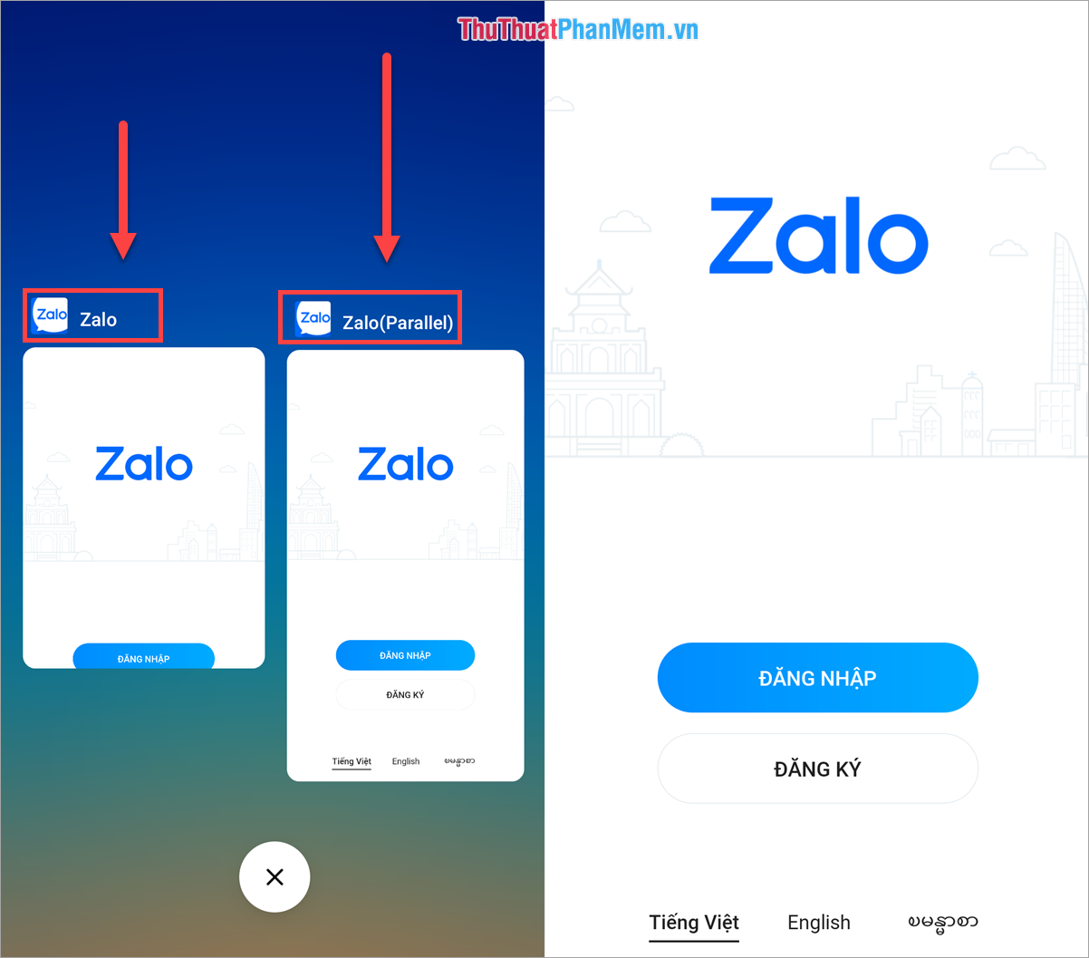 How to use multiple accounts Zalo, Facebook on the same iPhone, Android device Picture 8