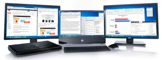 How to use multiple computer monitors at the same time effectively Picture 2