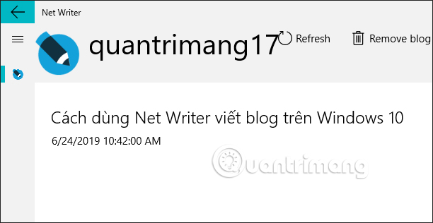 How to use Net Writer to blog on Windows 10 Picture 11