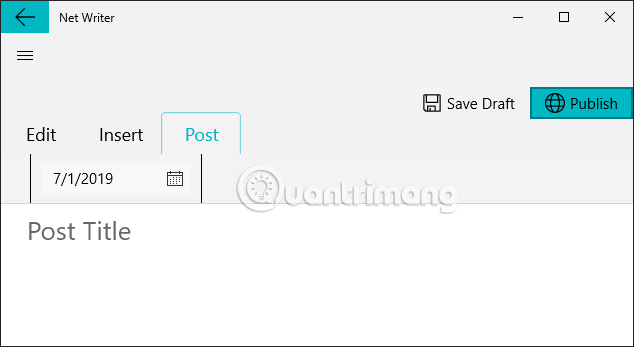 How to use Net Writer to blog on Windows 10 Picture 7
