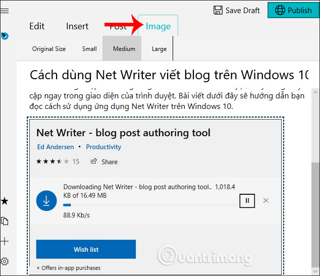 How to use Net Writer to blog on Windows 10 Picture 8