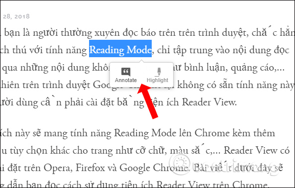 How to use newspaper reading mode in the browser Picture 8