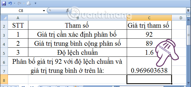 How to use NORMDIST function in Excel Picture 3