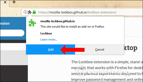 How to use password management Lockbox in Firefox Quantum Picture 4