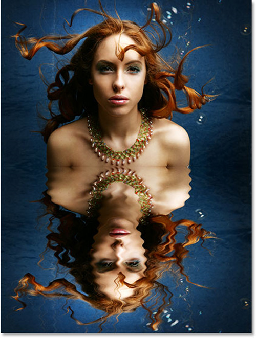 How to use Photoshop CS5 - Part 13: Create a reflection effect from the water Picture 20