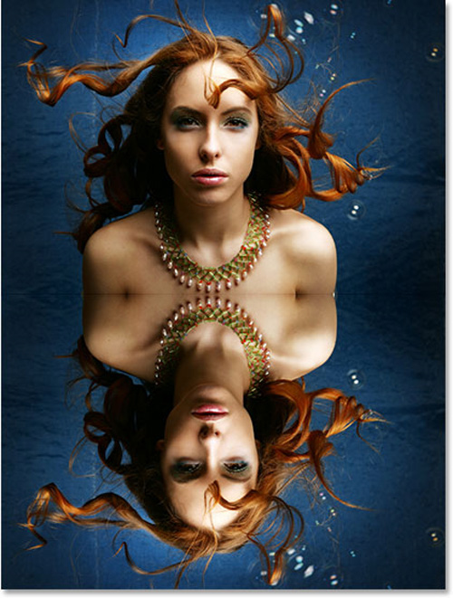 How to use Photoshop CS5 - Part 13: Create a reflection effect from the water Picture 7