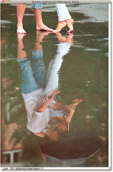 How to use Photoshop CS5 - Part 21: Create water ripple effect in photos Picture 2