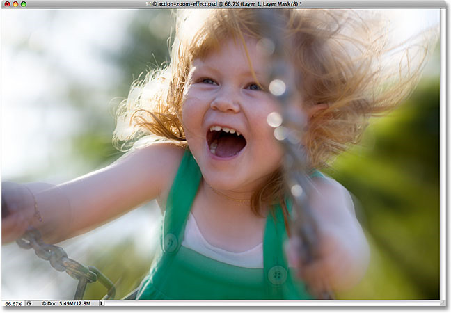 How to use Photoshop CS5 - Part 29: Create a zoom effect in a photo Picture 17