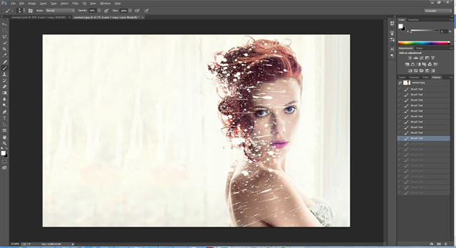 How to use Photoshop CS6 (Part 4): Create a fading effect Picture 16