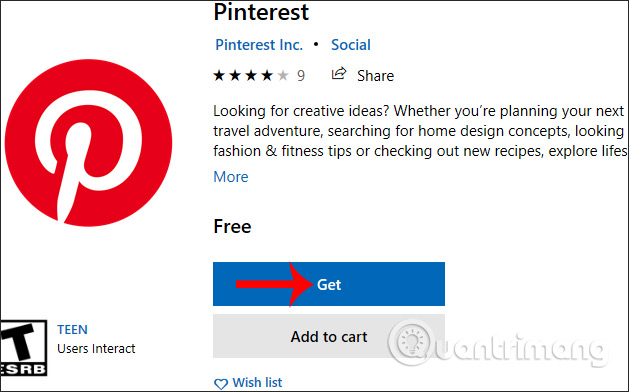 How to use Pinterest on Windows 10 Picture 1