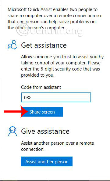 How to use Quick Assist to control a remote computer Picture 5
