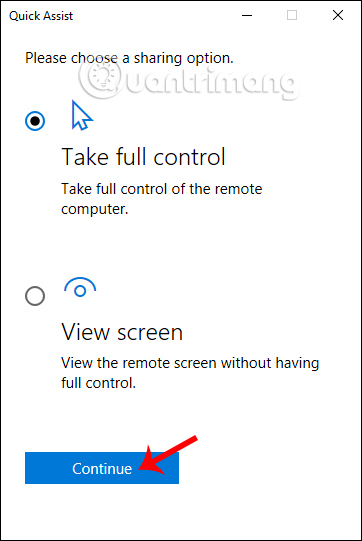 How to use Quick Assist to control a remote computer Picture 6