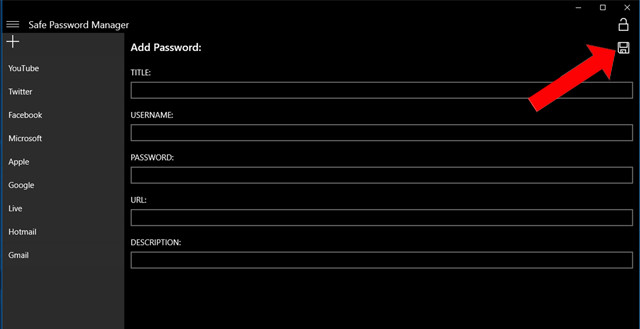 How to use Safe Password Manager to manage passwords on Windows 10 Picture 4