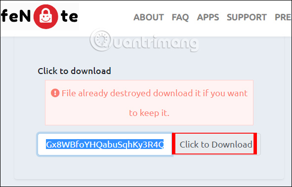 How to use SafeNote to share files and messages to self-destruct Picture 7