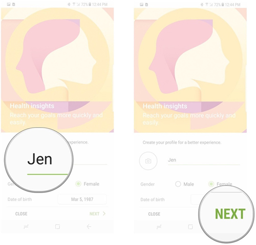 How to use Samsung Health on Galaxy S8, S8 Plus Picture 6