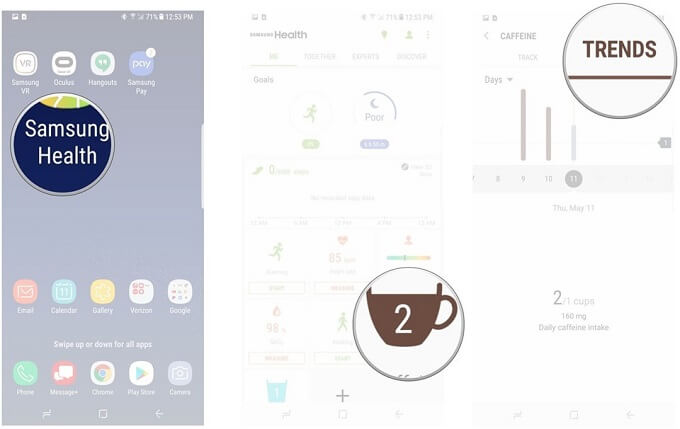 How to use Samsung Health on Galaxy S8, S8 Plus Picture 8