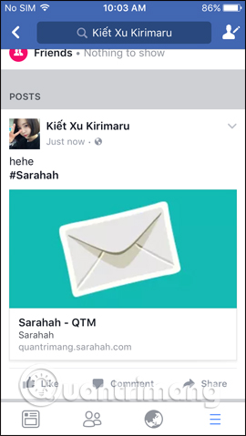 How to use Sarahah to send anonymous messages on Facebook Picture 10