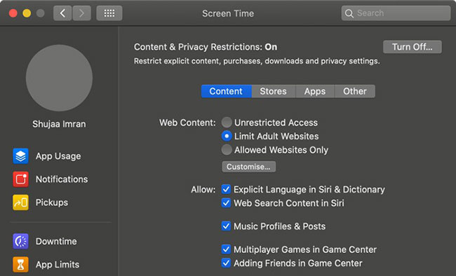 How to use Screen Time in macOS Catalina Picture 6