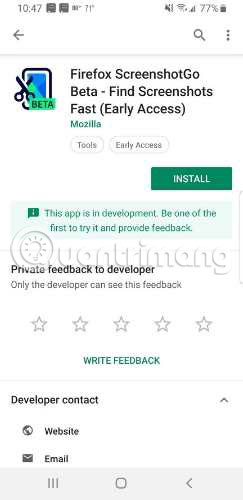 How to use ScreenshotGo of Firefox for Android Picture 1