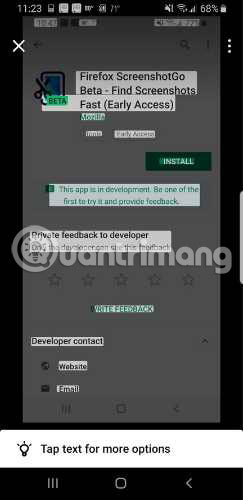 How to use ScreenshotGo of Firefox for Android Picture 7