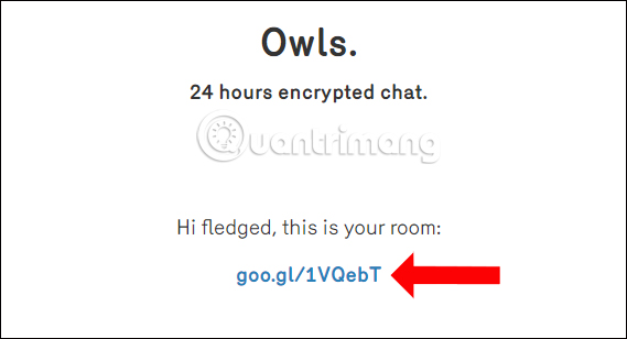 How to use self-destruct chat Owls service after 24 hours Picture 2
