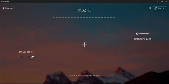 How to use Share me Files to share Windows 10 files Picture 1