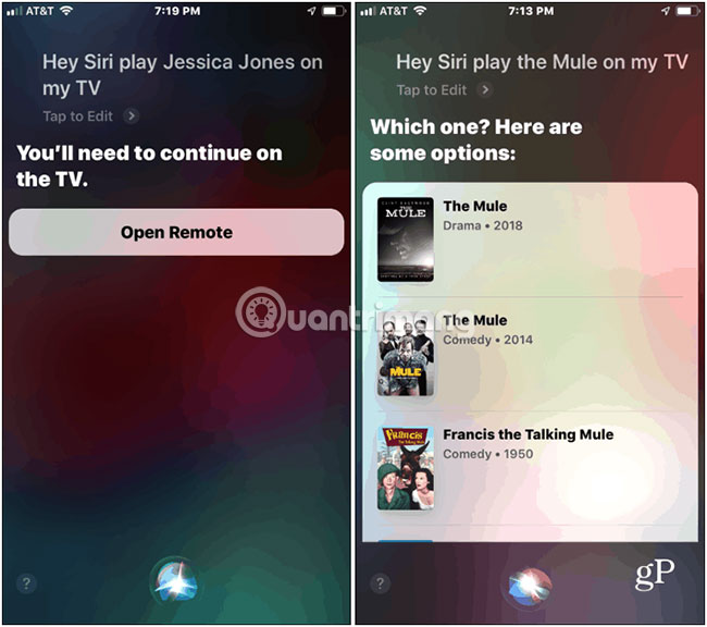 How to use Siri on iPhone to play videos on Apple TV Picture 4
