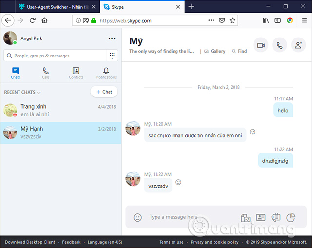 How to use Skype web in Firefox Picture 6