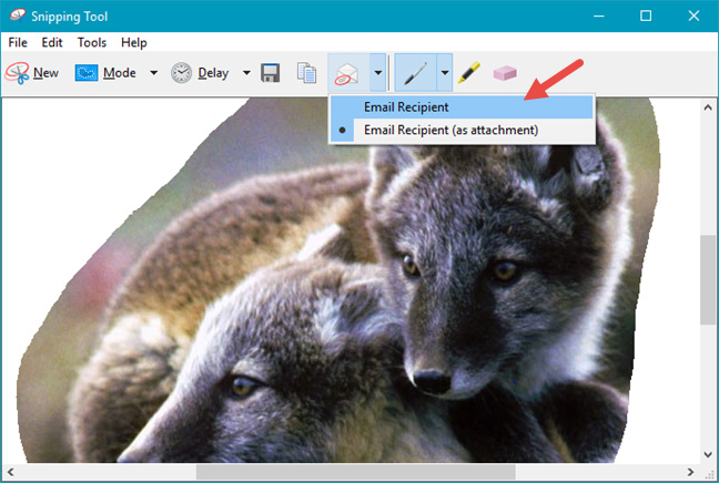 How to use Snipping Tool on Windows 10 full set Picture 13