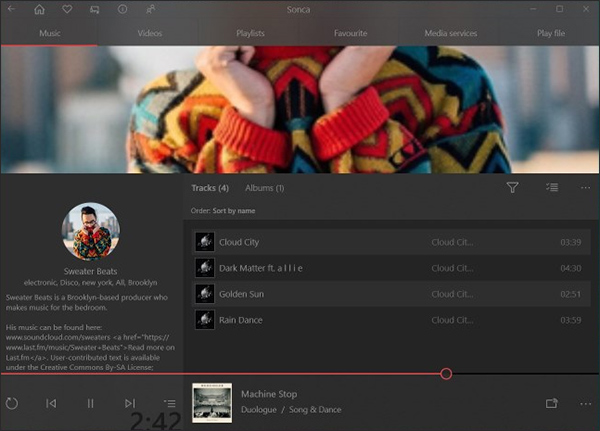 How to use Sonca Lite to play Google Drive music on Windows 10 Picture 5