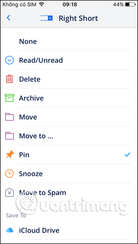 How to use Spark application to manage email on iPhone Picture 10
