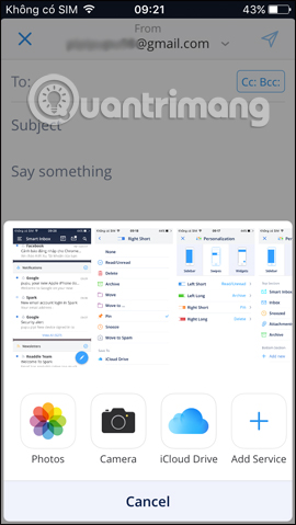 How to use Spark application to manage email on iPhone Picture 13