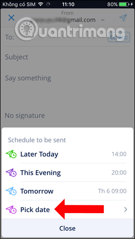 How to use Spark application to manage email on iPhone Picture 15