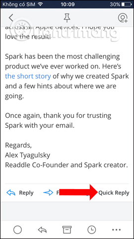 spark love your email again