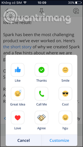 How to use Spark application to manage email on iPhone Picture 35