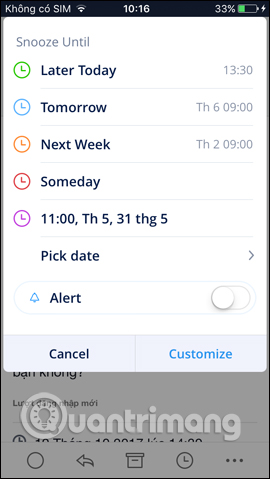 How to use Spark application to manage email on iPhone Picture 38