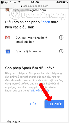 How to use Spark application to manage email on iPhone Picture 4