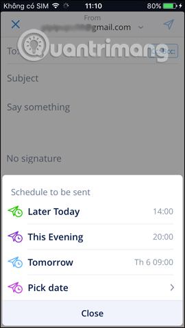 How to use Spark application to manage email on iPhone Picture 45