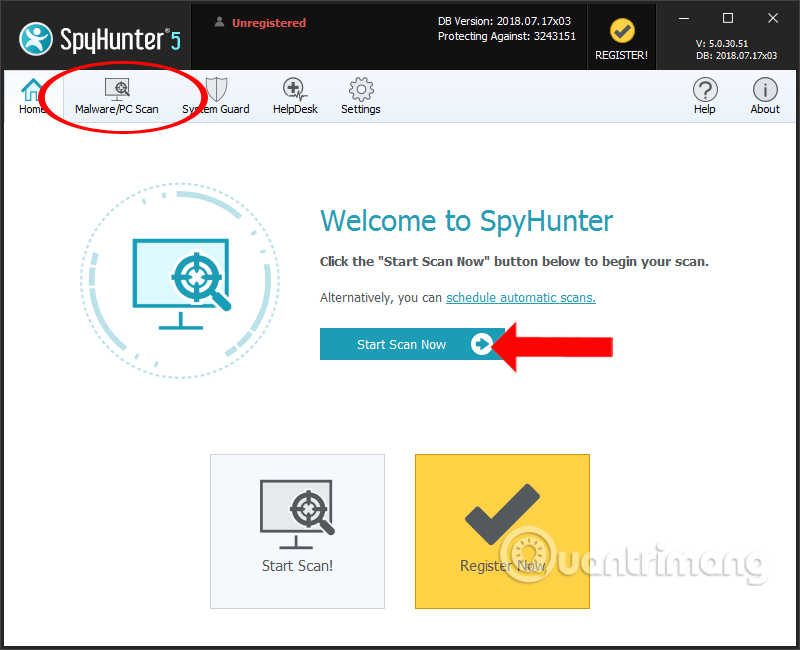 How to use SpyHunter to remove spyware, anti-keylogger Picture 10
