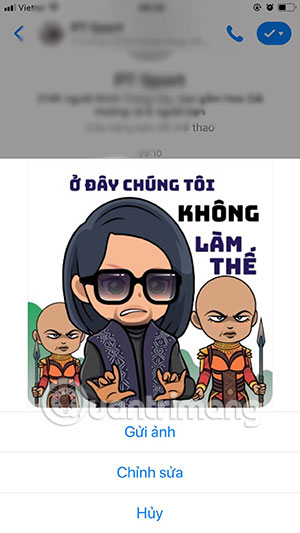 How to use Sticker Avengers: Endgame in Facebook Messenger Picture 4